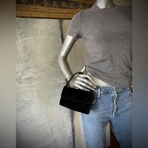 MY FLAT IN LONDON Jan Haedrich Black Quilted Micro Mini Bag